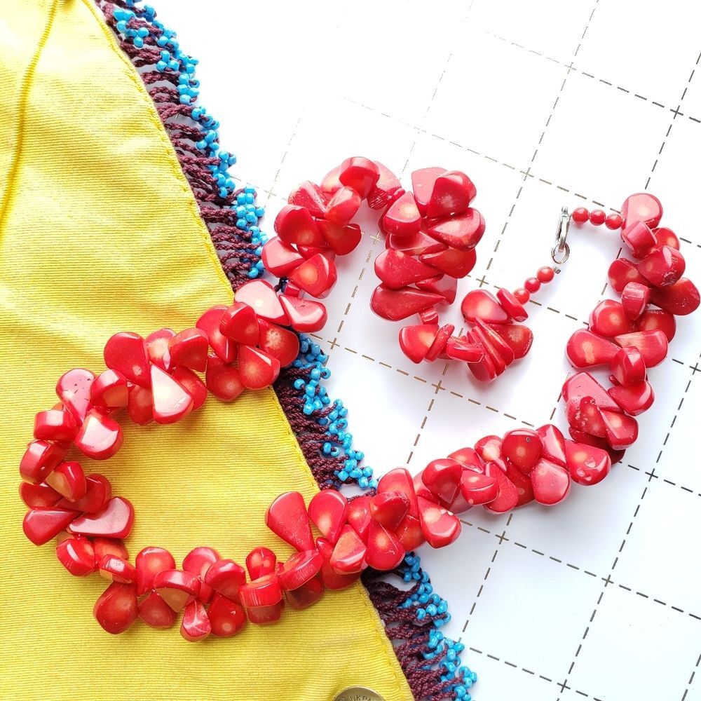 Coral Statement Necklace